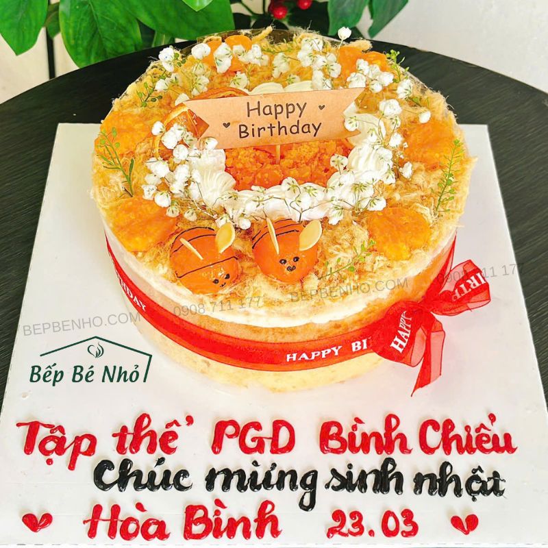 Bánh Sinh Nhật Bông Lan Trứng Muối