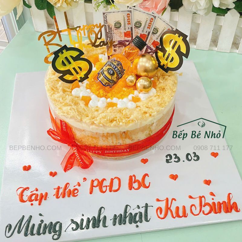 Bánh Sinh Nhật Bông Lan Trứng Muối - Ảnh 7