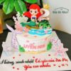 Bánh sinh nhật cho bé gái nàng tiên cá
