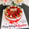Mẫu bánh kem Tiramisu tối giản, hiện đại tặng bố