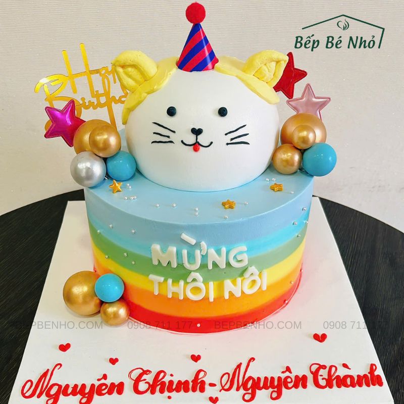 Mẫu Bánh Sinh Nhật Cho Bé Trai Tuổi Mèo